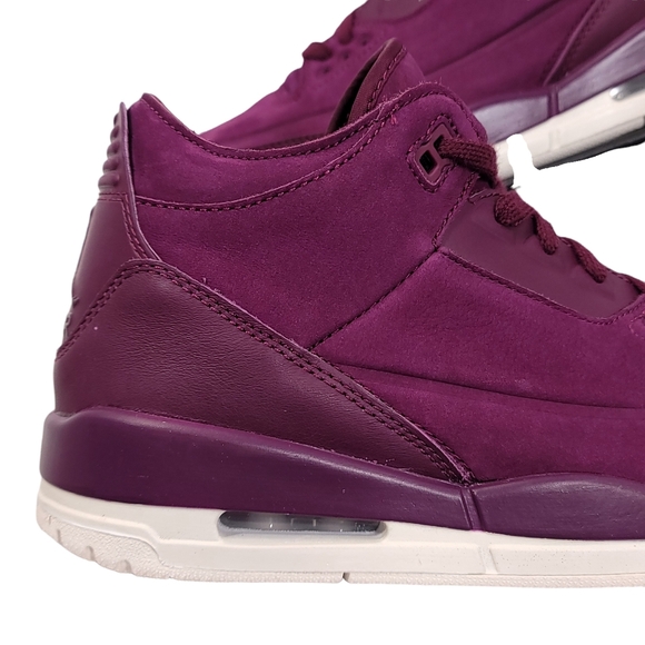 Jordan 3 Retro Bordeaux 9.5W\8M - Picture 5 of 9
